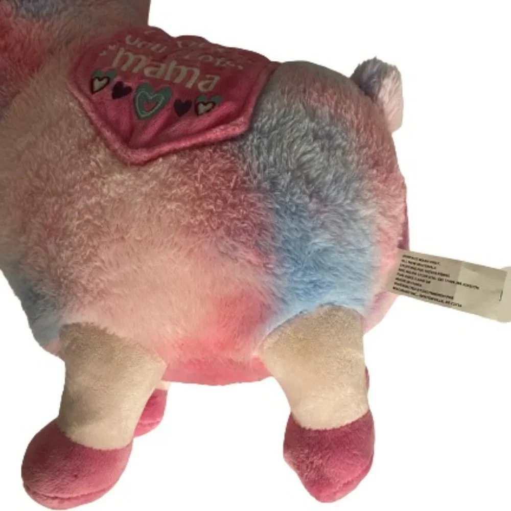 RAINBOW LLAMA ALPACA EMPROIDERED HEARTS “LLOVE YOU LLOTS MAMA